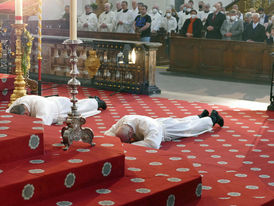 Diakonenweihe im Fuldaer Dom (Foto: Karl-Franz Thiede)